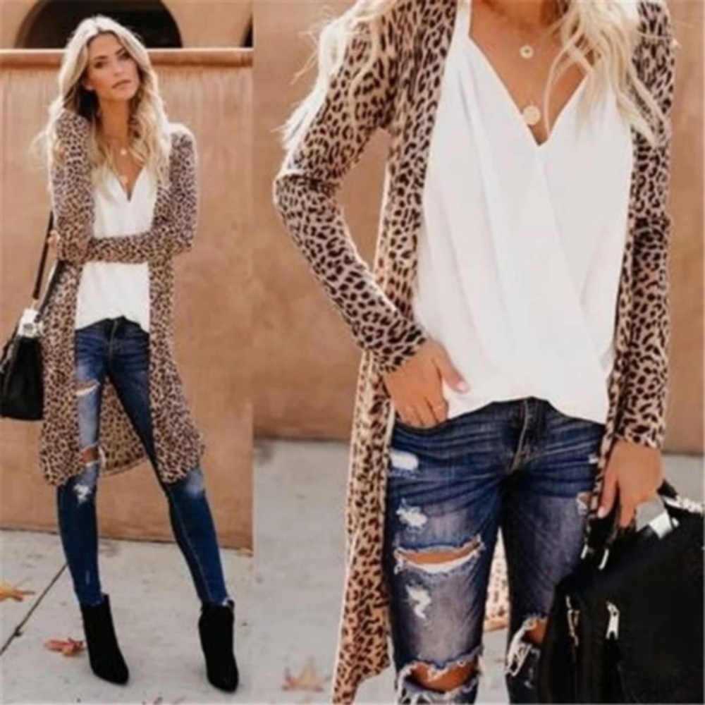 Leopard Duster Cardigan